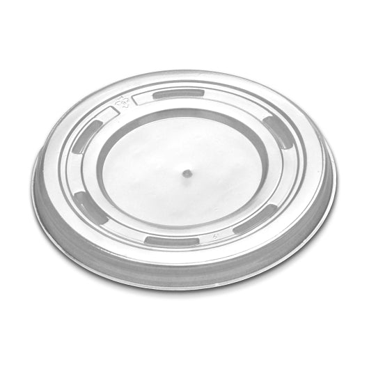D & W 12 Ounce Vented Plastic Clear Lid Cover, 10 x 50 x 50 each Case - Food Containers & Lids