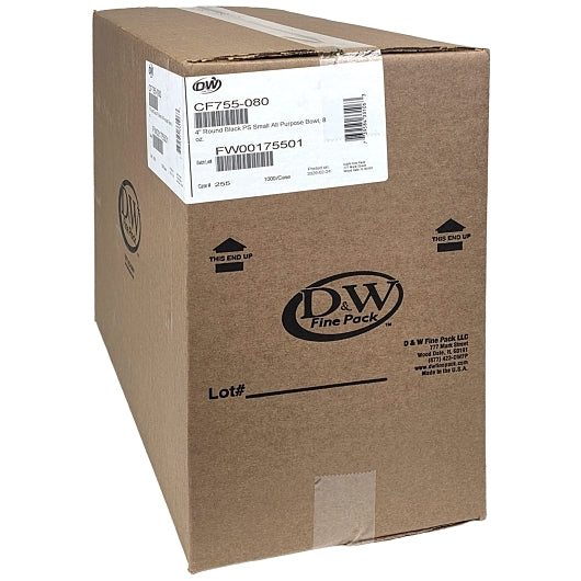 D & W CUP PLASTIC COLD BLACK 8 OUNCE, 20 x 50 x 50 each Case - DOT product image 4