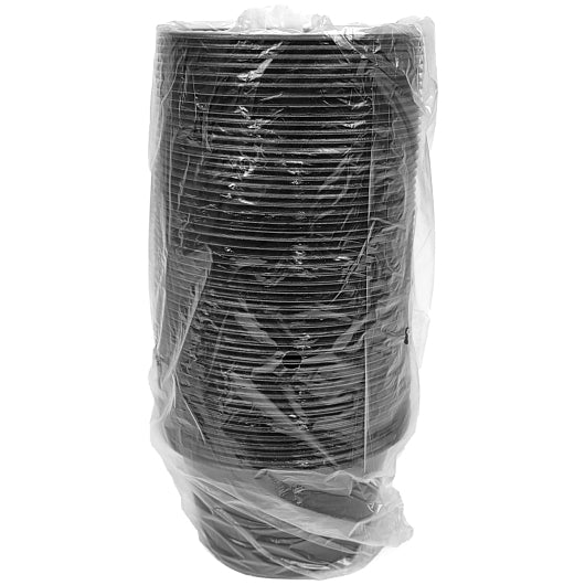D & W Cup Plastic Cold Black 8 Ounce, 20 x 50 x 50 each Case - Food Containers & Lids