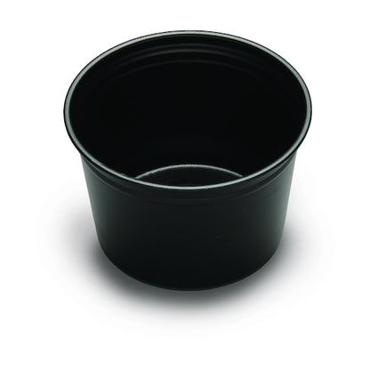D & W 16 Ounce Deli Black Plastic Container, 20 x 50 x 50 each Case - DOT product image 2