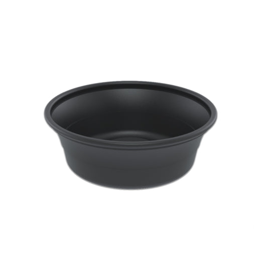 D & W 8 Ounce Squat All Purpose Black Container, 10 x 50 x 50 each Case - DOT product image 3