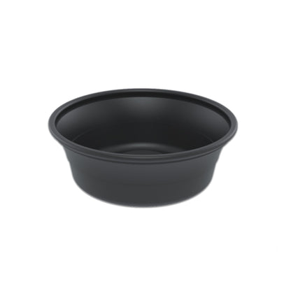 D & W 8 Ounce Squat All Purpose Black Container, 10 x 50 x 50 each Case - DOT product image 3