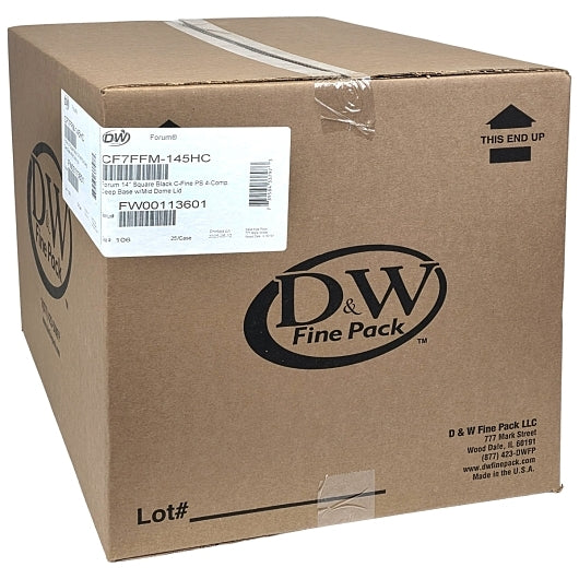 Forum 14 Inch 4 Compartment with Lid Combo, 1 x 25 x 25 each Case - DOT product image 3