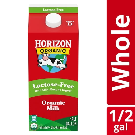 Horizon Organic Lactose Free Milk, 6 x 64 fl oz Case - DOT product image 3