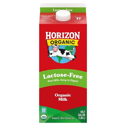 Horizon Organic Lactose Free Milk, 6 x 64 fl oz Case - DOT product image 2