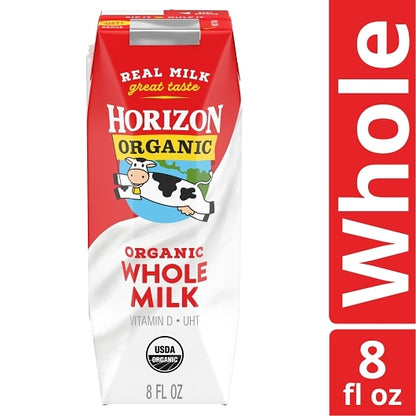 Horizon Organic Shelf-Stable Whole Milk Boxes, 18 x 8 fl oz Case - Beverages - image 2