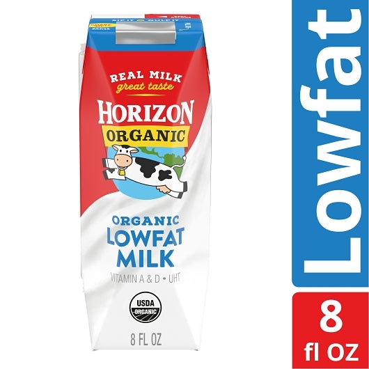 Horizon Organic 1% Reduced Fat Single Serve Aseptic Milk, 18 x 8 fl oz Case - DOT product image 5