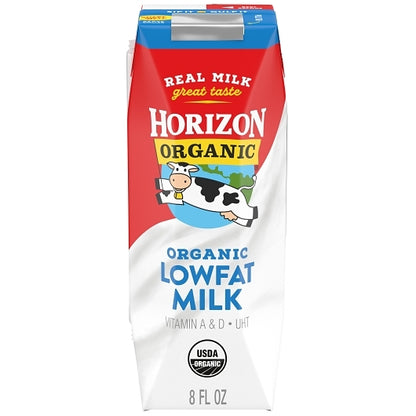 Horizon Organic 1% Reduced Fat Single Serve Aseptic Milk, 18 x 8 fl oz Case - DOT product image 7