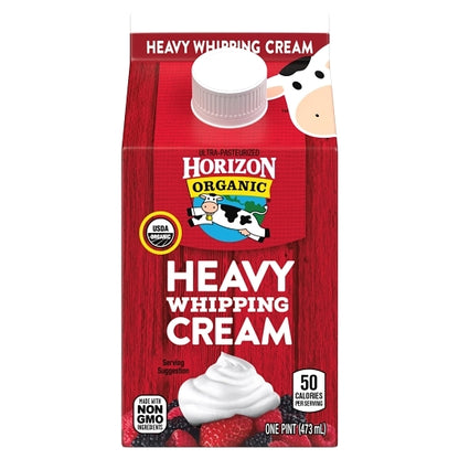 Horizon Organic 36.5% Heavy Whipping Cream, 12 x 16 fl oz Case - DOT product image 2