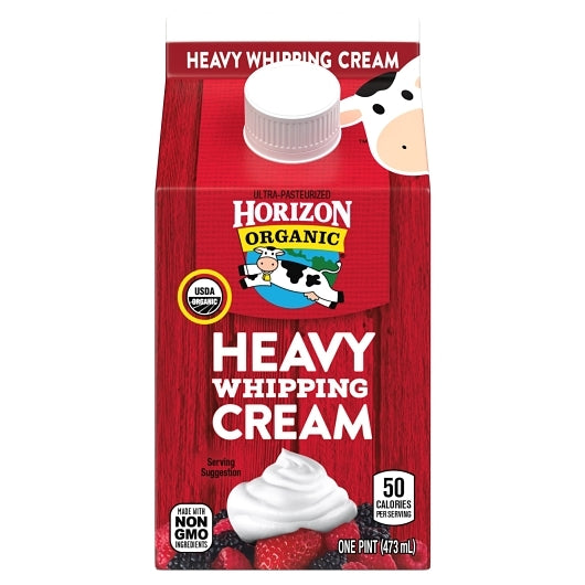 Horizon Organic 36.5% Heavy Whipping Cream, 12 x 16 fl oz Case - DOT product image 2