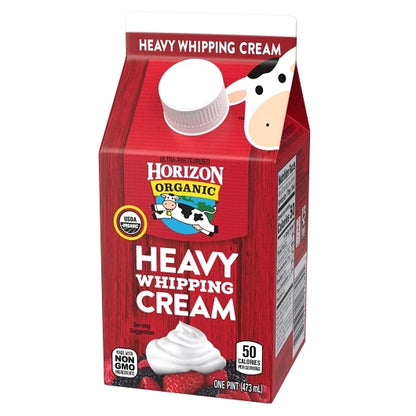 Horizon Organic 36.5% Heavy Whipping Cream, 12 x 16 fl oz Case - DOT product image 7