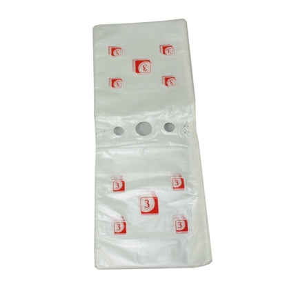 Pak-Sher 6.3 Inch X 7 Inch #3 Portion Food Storage Bag, 1 x 2000 each Case - Disposables