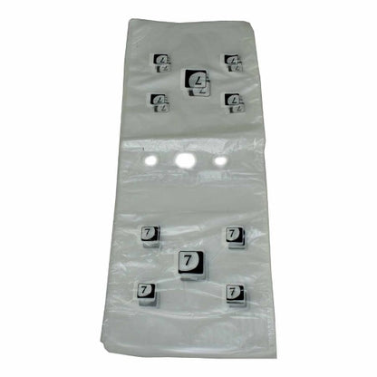 Pak-Sher 6.3 Inch X 7 Inch #7 Portion Food Storage Bag, 1 x 2000 each Case - Disposables
