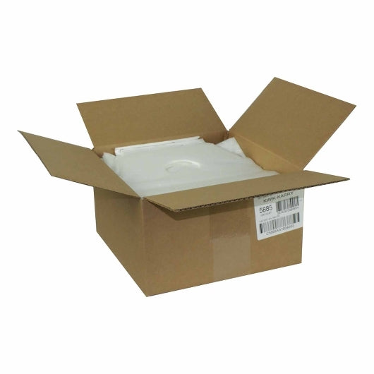 Pak-Sher 11.5 Inch X 10.5 Inch X 4 Inch Color Tab White With Handle Bag, 1 x 1000 each Case - Disposables