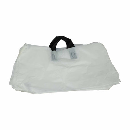 Pak Sher Soft 19 Inch X 19 Inch X 9.5 Inch Soft White Tote Bag, 1 x 500 each Case - Disposables