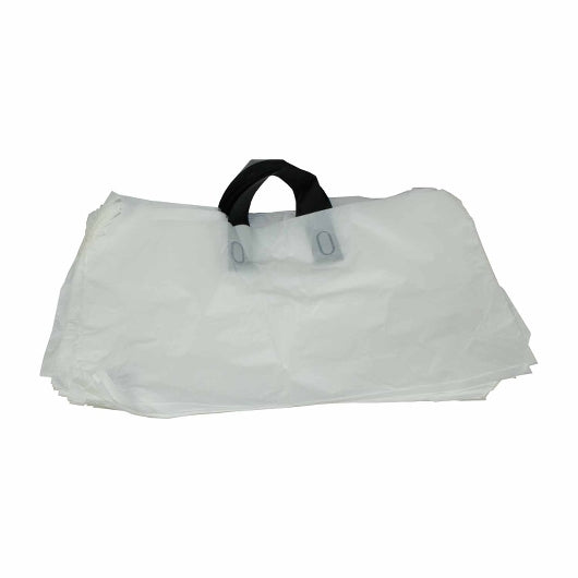 Pak Sher Soft 19 Inch X 19 Inch X 9.5 Inch Soft White Tote Bag, 1 x 500 each Case - Disposables