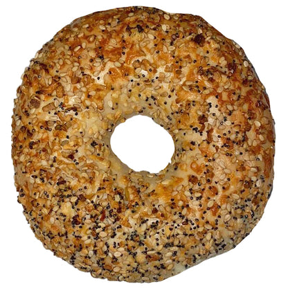 Just Bagels Asiago Everything Bagel, 8 x 6 each Case - Breads, Rolls & Buns