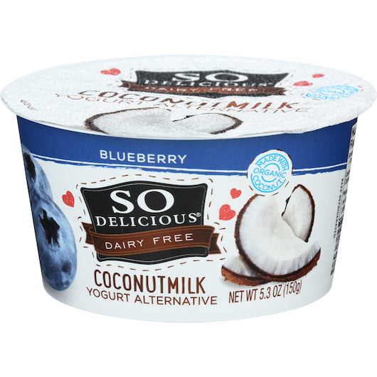 So Delicious Dairy Free Cultured Coconut Blueberry Yogurt, 12 x 5.3 oz Case - DOT product image 4
