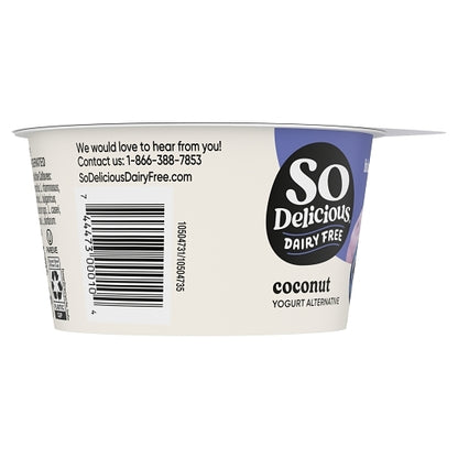 So Delicious Dairy Free Cultured Coconut Blueberry Yogurt, 12 x 5.3 oz Case - DOT product image 3