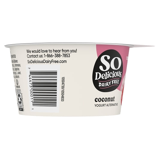 So Delicious Dairy Free Cultured Organic Coconut Raspberry Yogurt, 12 x 5.3 oz Case - DOT product image 3