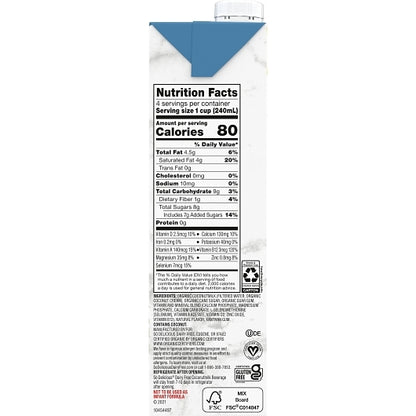 So Delicious Dairy Free Aseptic Vanilla Coconut Milk, 12 x 32 fl oz Case - DOT product image 4