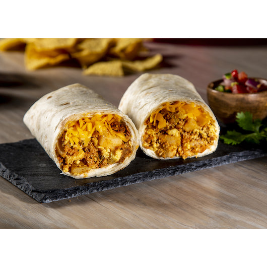 Naughty Chile Taqueria Chorizo Breakfast Quickie Burrito Mix, 1 x 20 lb Case - Frozen Meat & Seafood