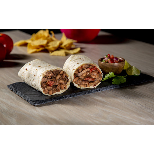Naughty Chile Taqueria Shredded Beef Quickie Burrito Mix, 1 x 20 lb Case - Frozen Snacks & Appetizers