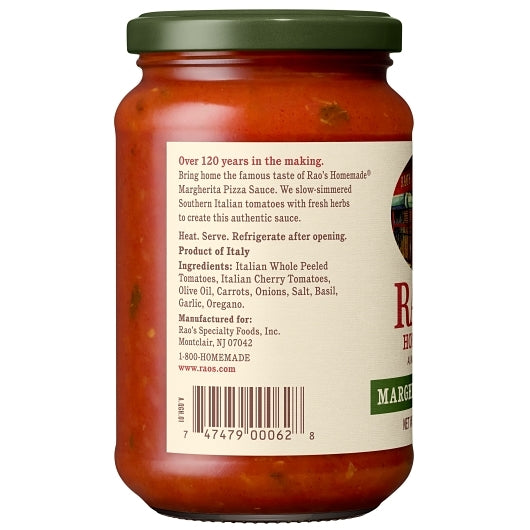Rao's Margherita Pizza Sauce, 6 x 12.3 oz Case - DOT product image 4