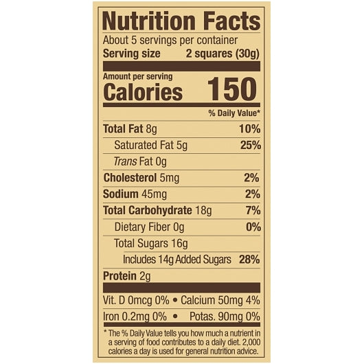 Ghirardelli Milk Chocolate And Caramel Square, 6 x 5.32 oz Case - DOT product image 7
