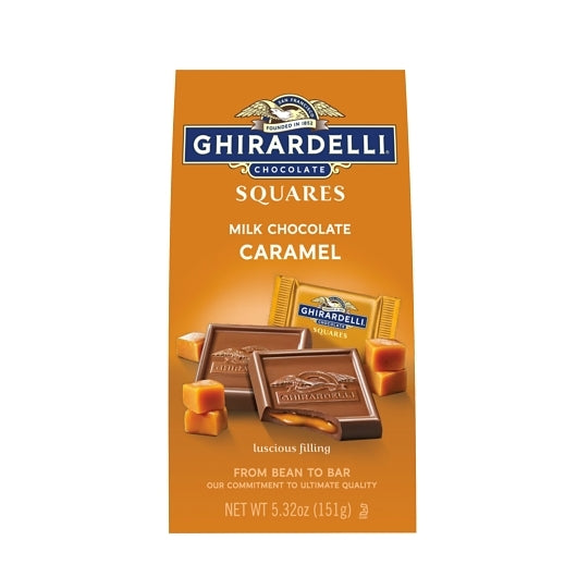 Ghirardelli Milk Chocolate And Caramel Square, 6 x 5.32 oz Case - Candy & Confections