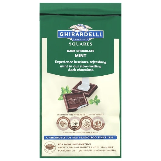 Ghirardelli Dark Chocolate Mint Square, 6 x 0.35 lb Case - DOT product image 7