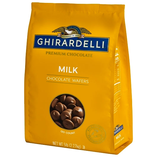 Ghirardelli Stanford Milk Chocolate Wafers, 2 x 80 oz Case - Candy & Confections - image 2