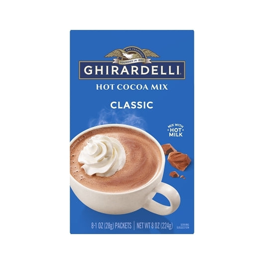 Ghirardelli Classic Hot Chocolate, 8 x 0.5 lb Case - Beverages