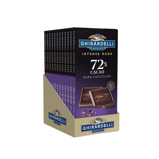 Ghirardelli Intense Dark 72% Cacao Twilight Delight Bar, 12 x 0.219 lb Case - DOT product image 7