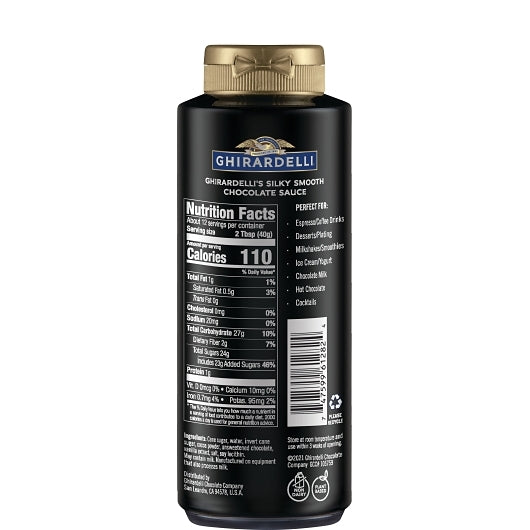 Ghirardelli Squeeze Bottle Black Label Chocolate Sauce, 12 x 16 oz Case - DOT product image 4