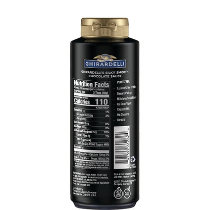 Ghirardelli Squeeze Bottle Black Label Chocolate Sauce, 12 x 16 oz Case - DOT product image 4