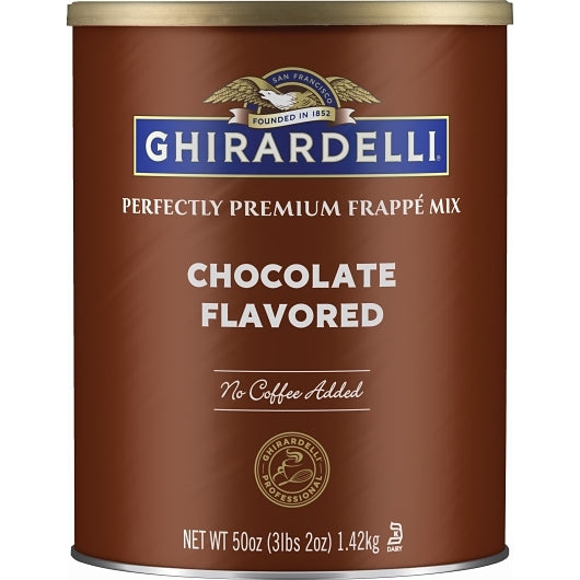 Ghirardelli Chocolate Flavor Frappe, 6 x 3.12 lb Case - Candy & Confections