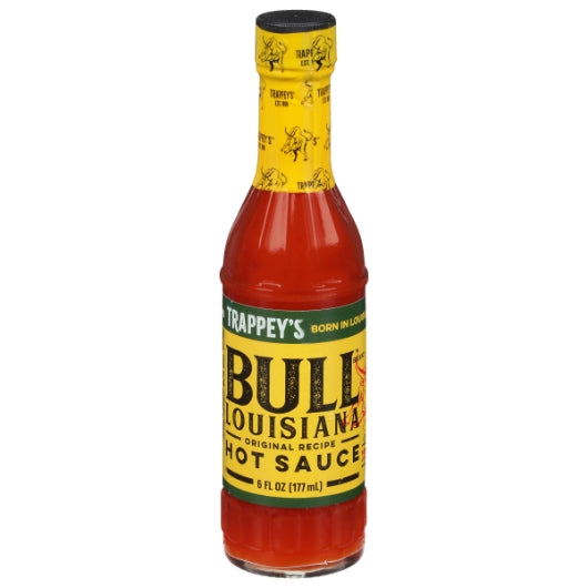 Bull Louisiana Hot Sauce Bottle, 24 x 6 fl oz Case - Condiments & Sauces