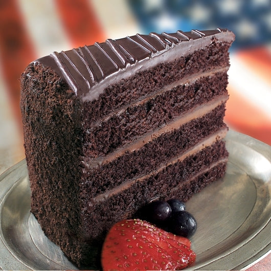 Sweet Street 5 Inch Chocolate Layer Cake, 14 Slices per Cake, 2 x 7 lb Case - Alternate product angle or state