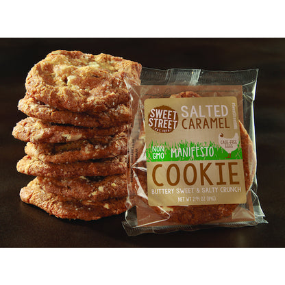 Sweet Street Kosher Non GMO, Individually Wrapped, Salted, Caramel Manifesto Cookie, 48 x 1 each Case - DOT product image 6