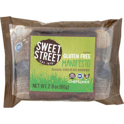 Sweet Street Gluten Free Honduran Chocolate Brownie, 48 x 1 each Case - Bakery & Desserts