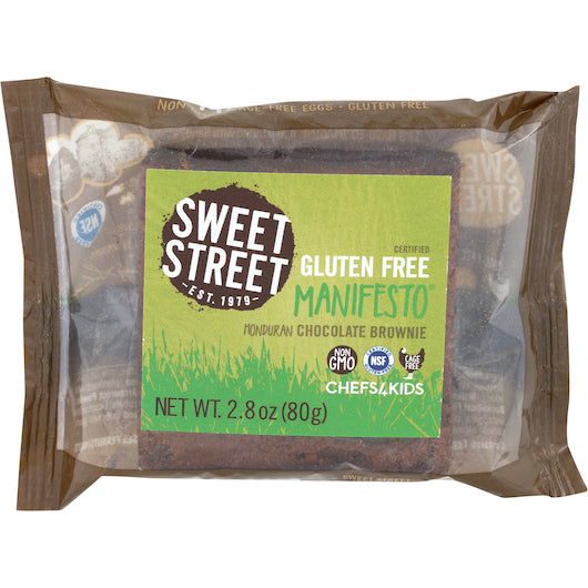 Sweet Street Gluten Free Honduran Chocolate Brownie, 48 x 1 each Case - Bakery & Desserts