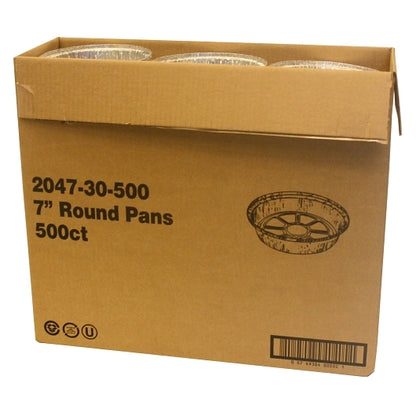 Handi Foil Aluminum 7 Inch Aluminum Round Pan, 500 x 1 PC Case - DOT product image 5