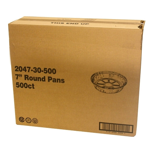 Handi Foil Aluminum 7 Inch Aluminum Round Pan, 500 x 1 PC Case - DOT product image 6