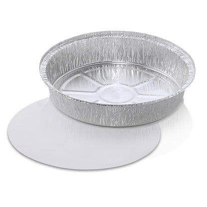 Handi Foil Round 7 Inch Aluminum Round With Lid Combo, 1 x 200 each Case - DOT product image 4