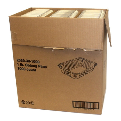 Handi-Foil 1 Pound Aluminum Oblong Pan, 1 x 1000 each Case - DOT product image 8