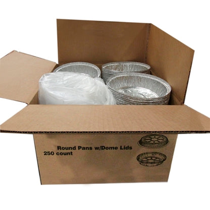 Rnd Dome Alum 9 Inch Round Aluminum Pan With Dome Lid Combo, 1 x 250 each Case - DOT product image 5
