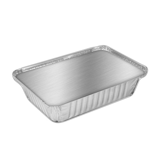 Handi Foil 2.25 Pound Aluminum Oblong Pan With Lid Combo, 250 x 1 PC Case - Disposables