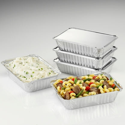 Handi Foil 2.25 Pound Aluminum Oblong Pan With Lid Combo, 250 x 1 PC Case - DOT product image 3