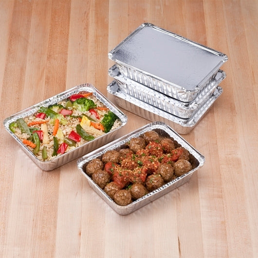 Handi Foil of 1.5 Inch Aluminum Oblong Shallow Pan, 500 x 1 PC Case - DOT product image 6